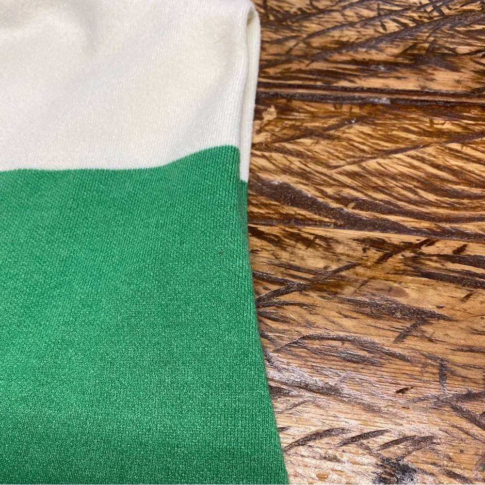 Anthropologie Maeve Green & Cream Striped Muscle Knit Sleeveless Tee Size 1X - Picture 14 of 14